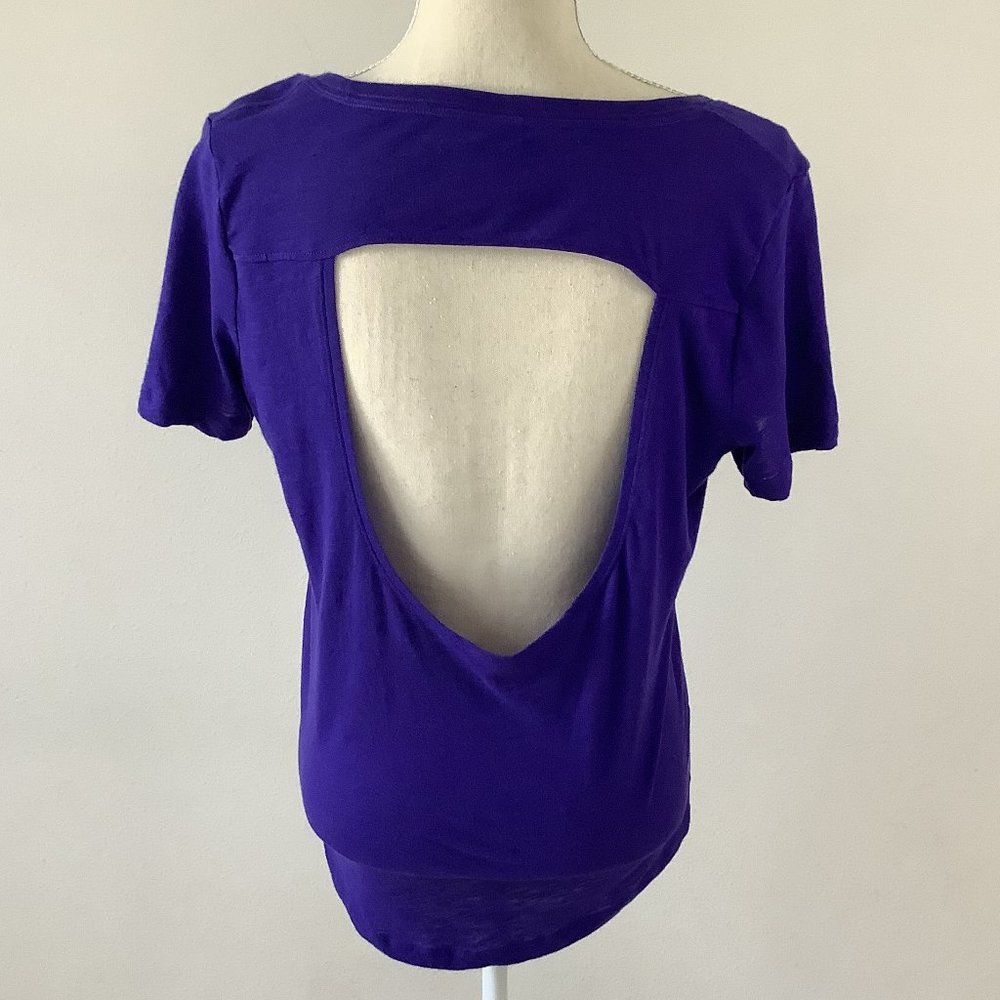 Pink Victoria's Secret Purple Open Back T-Shirt